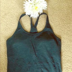 Lululemon ribbed tank- size 10- hunter green